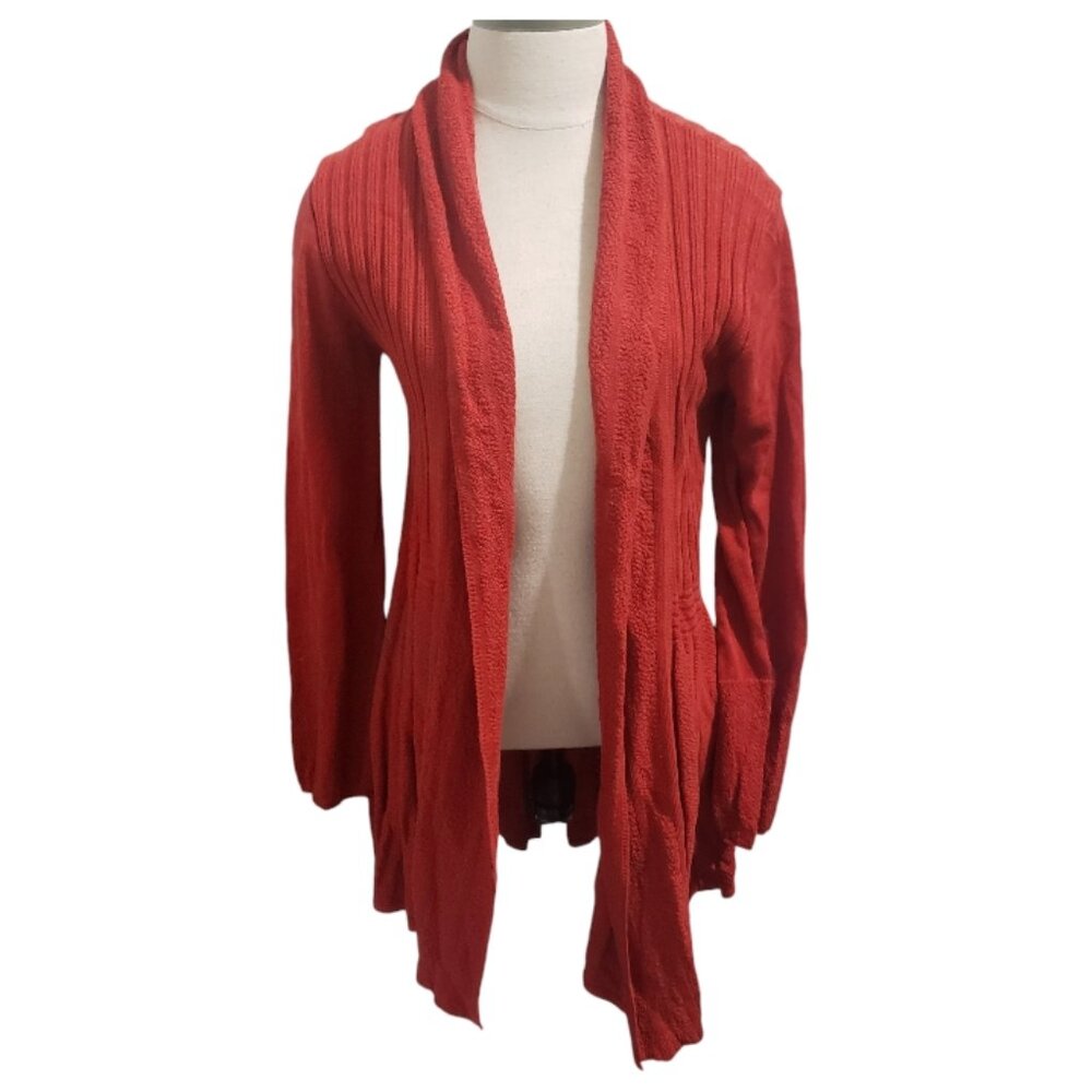 CT1915 Ethyl Long Sleeve Red Open Cardigan L